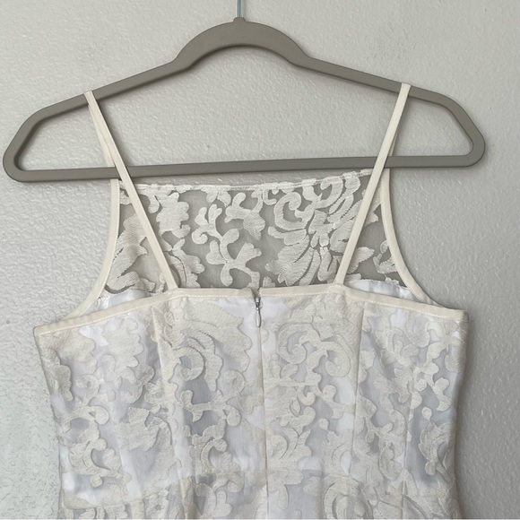 NWT Nanette Lepore Sleeveless Beach Breeze Dress in White Lace Size 6 - Picture 7 of 11